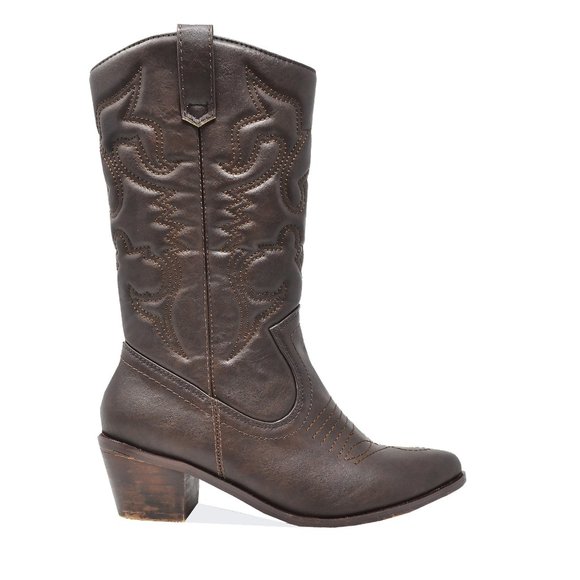 Chase + Chloe Shoes - WESTERN COWBOY BOOTS